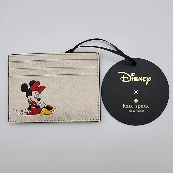 Disney X Kate Spade New York Minnie Small Slim Card Holder - Picture 2 of 7